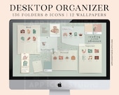 Computer App Icons for Book Lovers Desktop Organizer Wallpaper MacBook Folder Icons Folders Mac Background Windows PC Icons Theme, 220318c