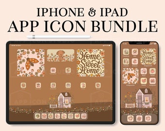 Cottagecore App Icon Bundle | iPhone & iPad Aesthetic Home Screen Pack with Widgets and Wallpapers, iOS 26 Ready Matching Set, 210405b