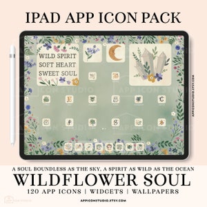 App Icons Watercolor for iPad iOS 14 Icon Pack iOS 16 Icons Aesthetic Instagram Icons Watercolor Tablet App Covers and Wallpapers, 230101i