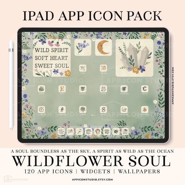 App Icons Watercolor for iPad iOS 14 Icon Pack iOS 16 Icons Aesthetic Instagram Icons Watercolor Tablet App Covers and Wallpapers, 230101i