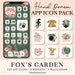 Hand Drawn iOS 14 Icons iPhone Icons, Handdrawn App Icons Green Floral App Covers, Fox Highlight Icon Pack, Pink Wallpaper App Icon, 210126 