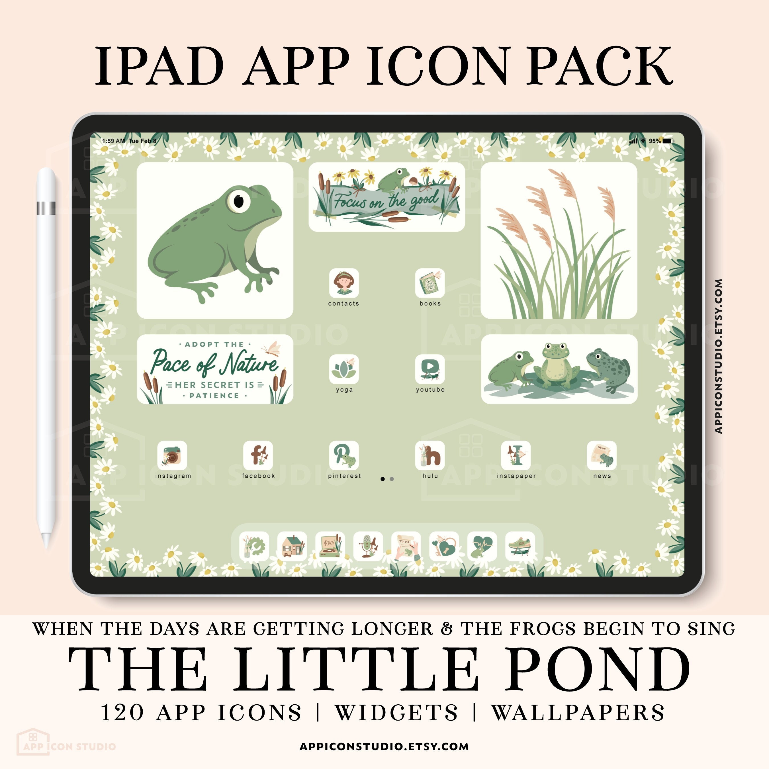 Homescreen Icons Green App Icon Pack iPad IG Highlight Covers