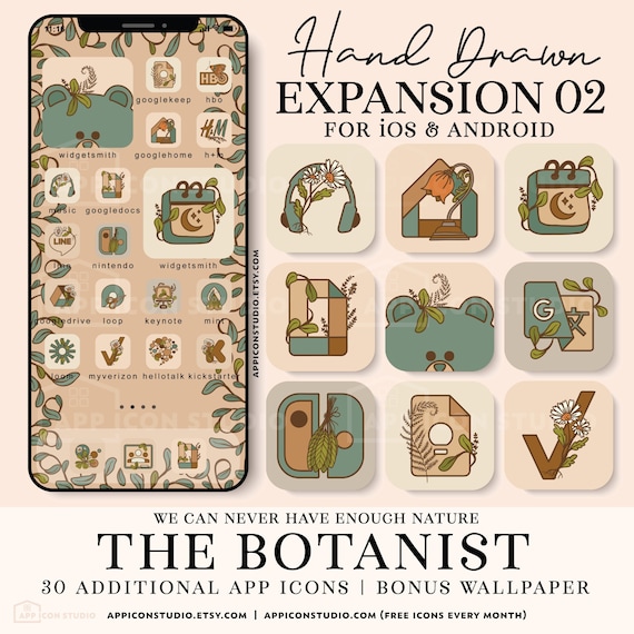 iOS 15 App Icons Set iPhone Icons Expansion Pack High Resolution Android Phone Cottagecore Wallpapers Custom Aesthetic Widgetsmith, 230428e2