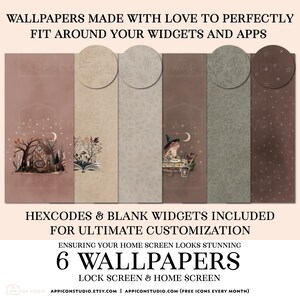 Dark Academia App Icons Neutral Icon Pack iPhone Android Wallpaper Custom iOS Phone Background Widget Herbal Goblincore Fall Icons Autumn App Icon Pack Brown Aesthetic Wallpaper Apothecary Theme Magic Homescreen by App Icon Studio, by AppIconStudio