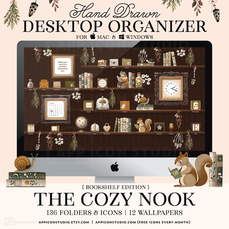 Winter Theme Desktop Icons - Etsy UK