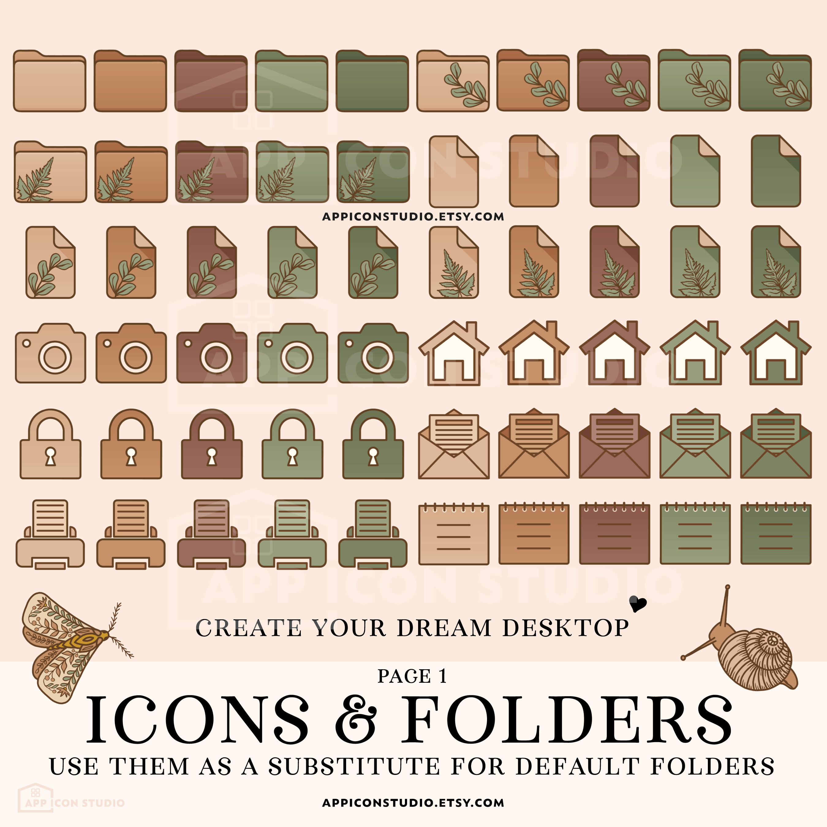 Mac Folder Icon Bundle Moodboard Desktop Icons Computer Icons and ...