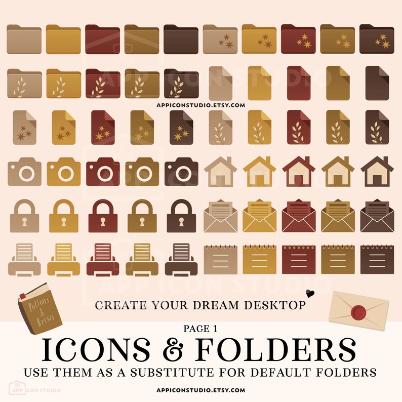 Functional Mac Wallpaper and Mac Folder Icons for your Mac or Windows Desktop to customize your Computer! This hand drawn Wallpaper Organizer Bundle creates a whole new look of your Desktop and keeps you organized!