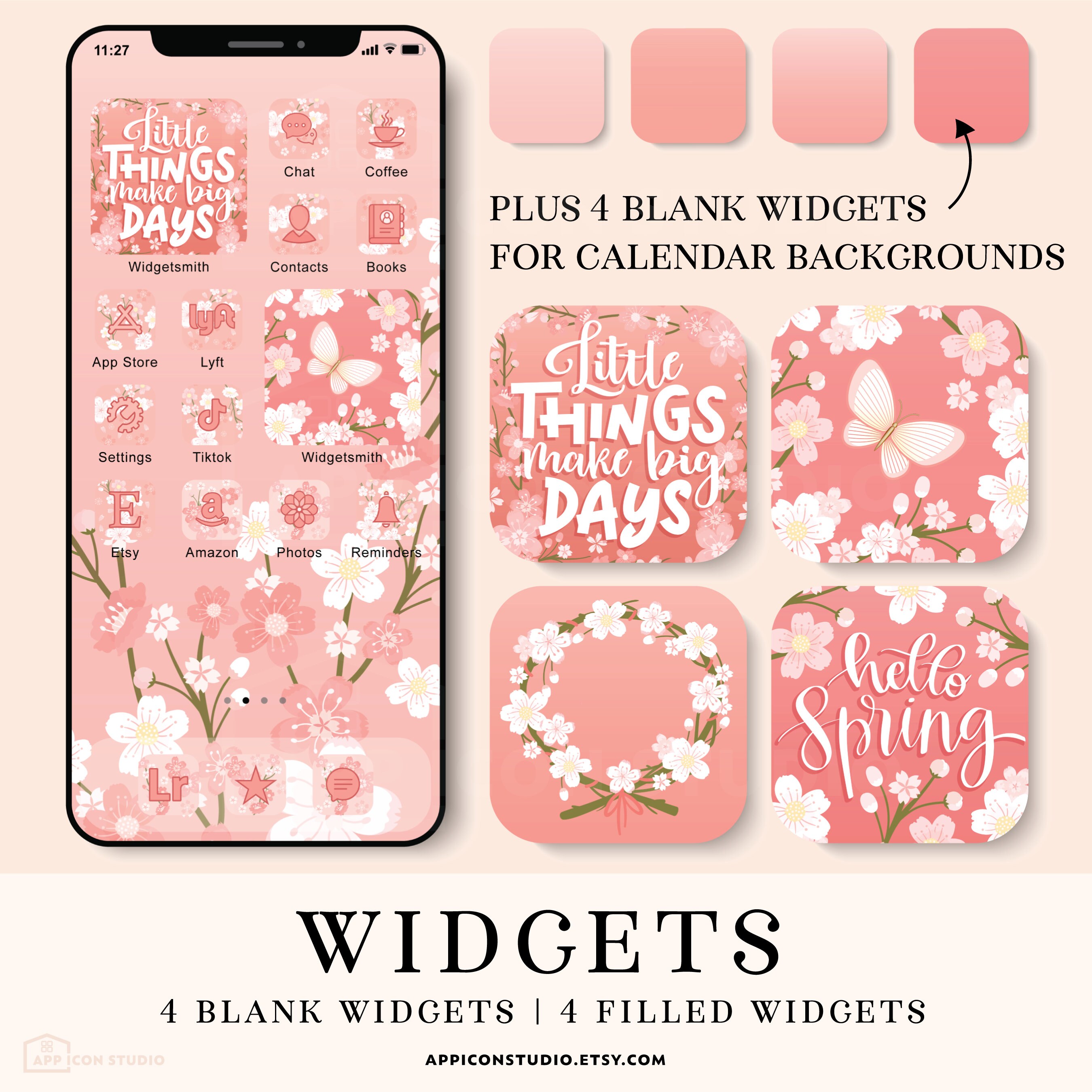 Cherry Blossom Android Icons Ios 14 Aesthetic, Sakura Widgets for ...