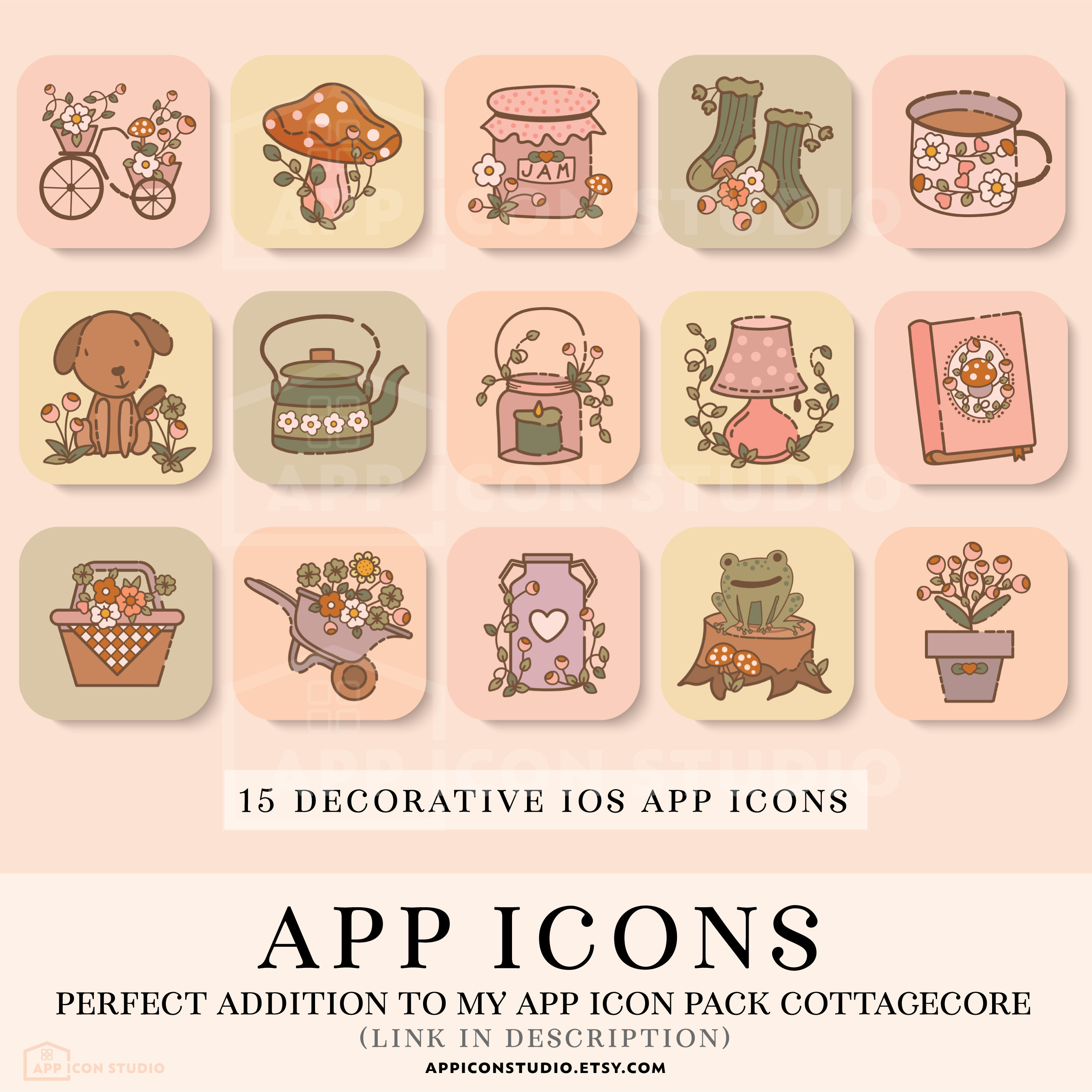 Android and Iphone Icons CottageCore Aesthetic Pictures icons pack