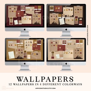 Functional Mac Wallpaper and Mac Folder Icons for your Mac or Windows Desktop to customize your Computer! This hand drawn Wizard Wallpaper Organizer Bundle creates a whole new look of your Desktop and keeps you organized!