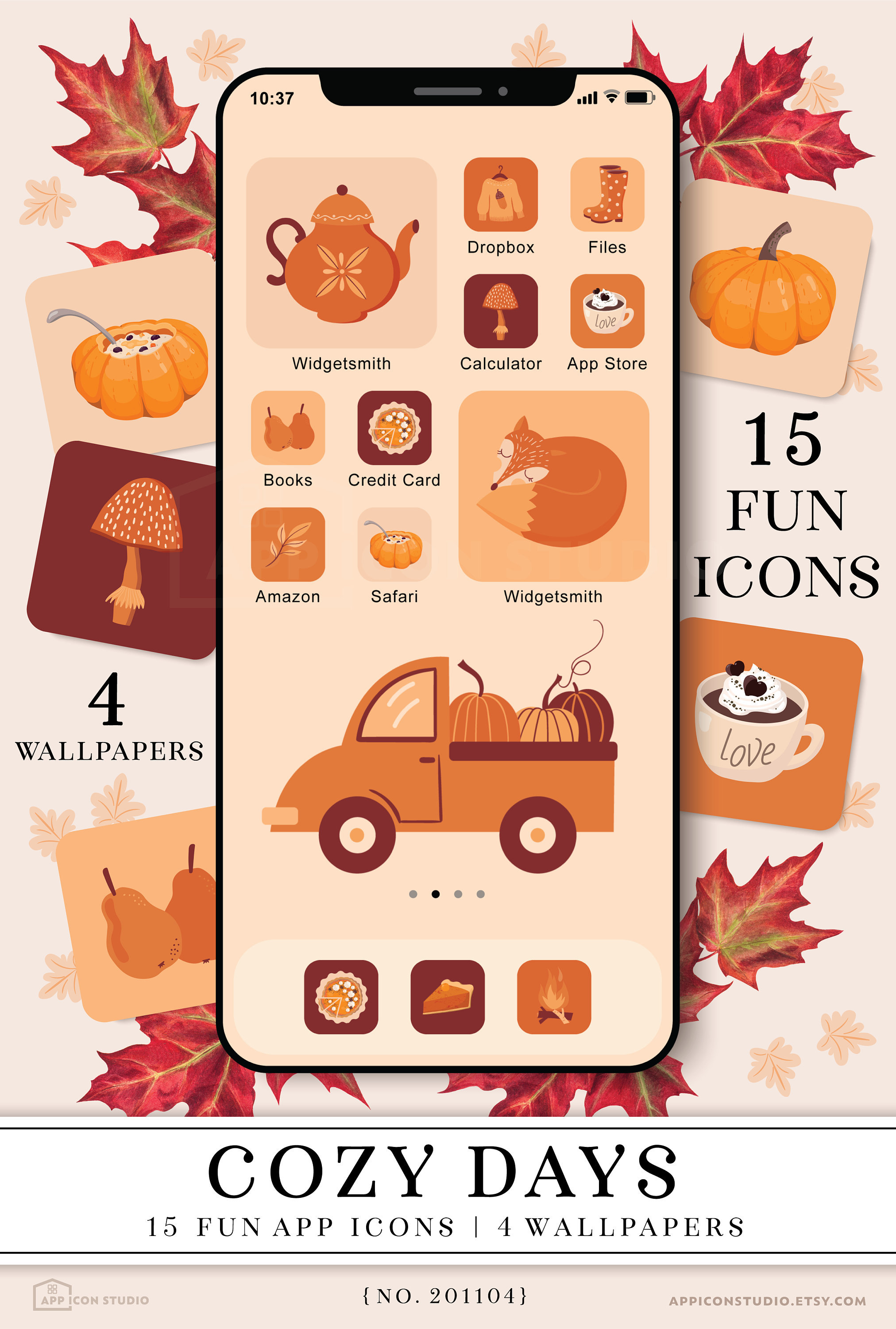 Fall Aesthetic Autumn Icons Autumn Aesthetic Fall Ios 14 Etsy