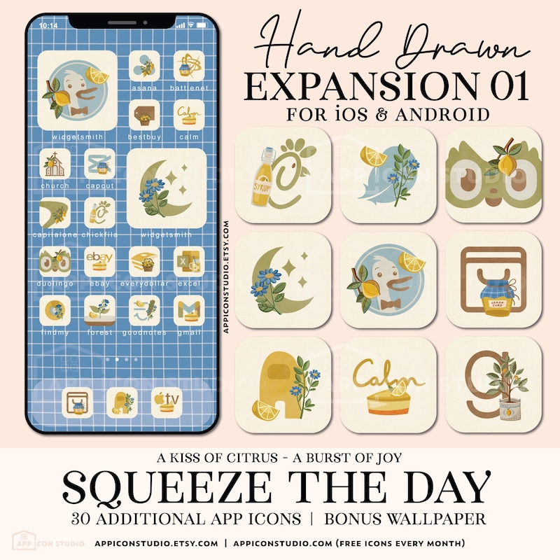 Cute Summer Food Icons - Etsy