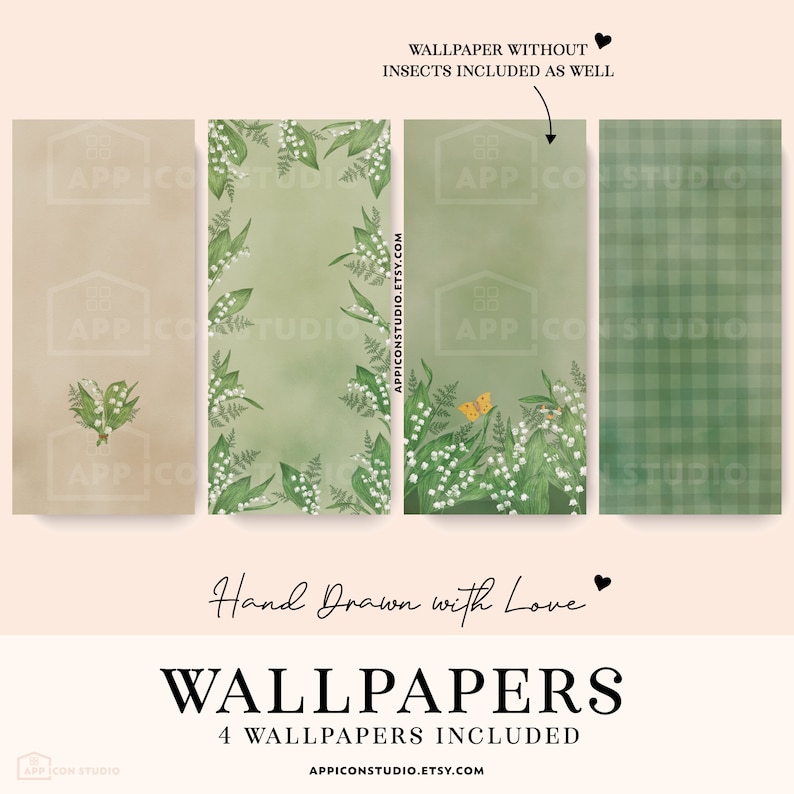 This Green Flowers App Icon Pack comes with Icons, Widgets and Wallpapers. Use it to customize your Home Screen and to create a whole new look of your device. An easy to understand Installation Guide with Images is included.