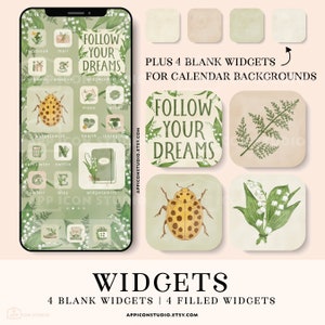 This Green Flowers App Icon Pack comes with Icons, Widgets and Wallpapers. Use it to customize your Home Screen and to create a whole new look of your device. An easy to understand Installation Guide with Images is included.
