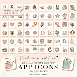 Book Lover App Icons, Bookworm Ios Icons, iPhone Icons for Book Lovers ...