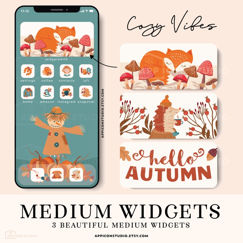 Ios 14 Icons Fall Autumn Aesthetic Fall Icon Bundle Ios 14 - Etsy