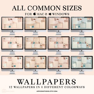 Cottagecore Kitchen Desktop Organizers, Folders and Hand Drawn Folder Icons for your Mac or Windows PC Desktop to customize your Computer! This hand drawn Wallpaper Organizer Bundle creates a whole new look of your Desktop and keeps you organized!