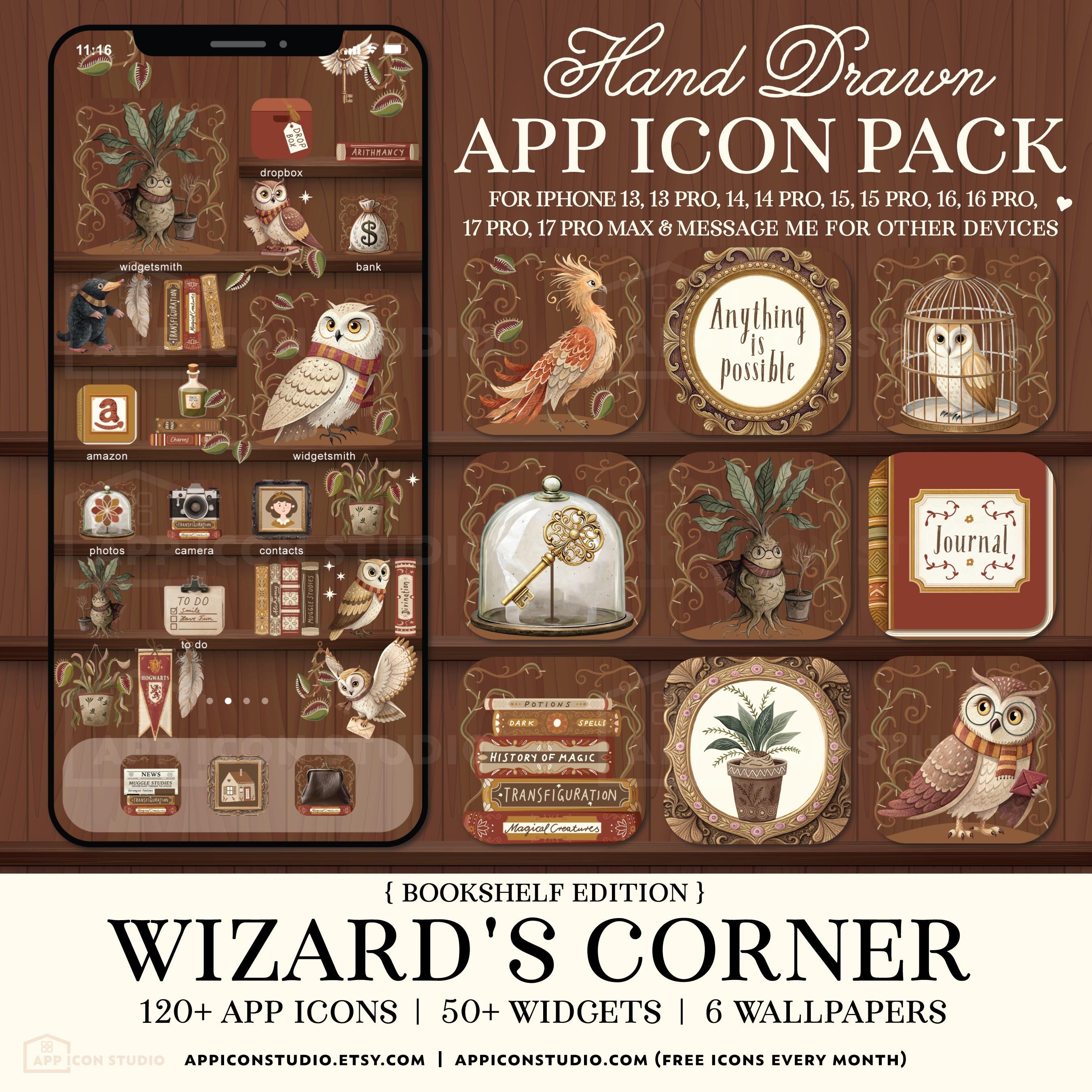 Wizard App Icon Pack With Widgets & Wallpapers – Magic Aesthetic Phone ...