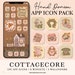 Cottagecore Aesthetic App Icons, iOS Icons, iPhone Icons, Cottagecore iOS 14 Icons App Covers, Social Highlight Icons, Cute Icons, 210405 