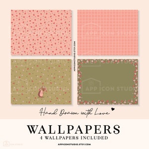 This Strawberry Aesthetic App Icon Pack comes with hand drawn Icons, Widgets and Wallpapers. Use it to customize your Home Screen and to create a whole new look of your device. An easy to understand Installation Guide with Images is included.