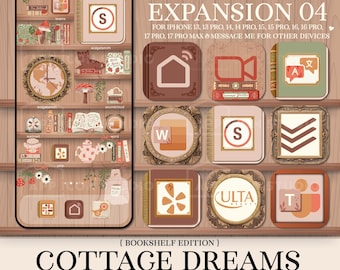 Paquete de expansión Spring Cottagecore: iconos de estantería acogedores para temas de pantalla de inicio personalizados de iOS, 260303bke4