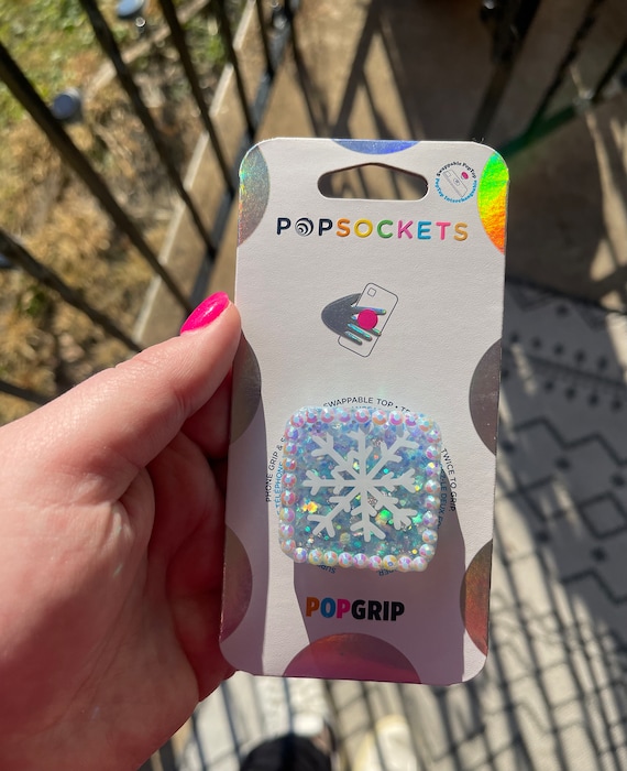 Popgrip Product Snowflake Popsocket Winter Wonder Popsocket/ Badge