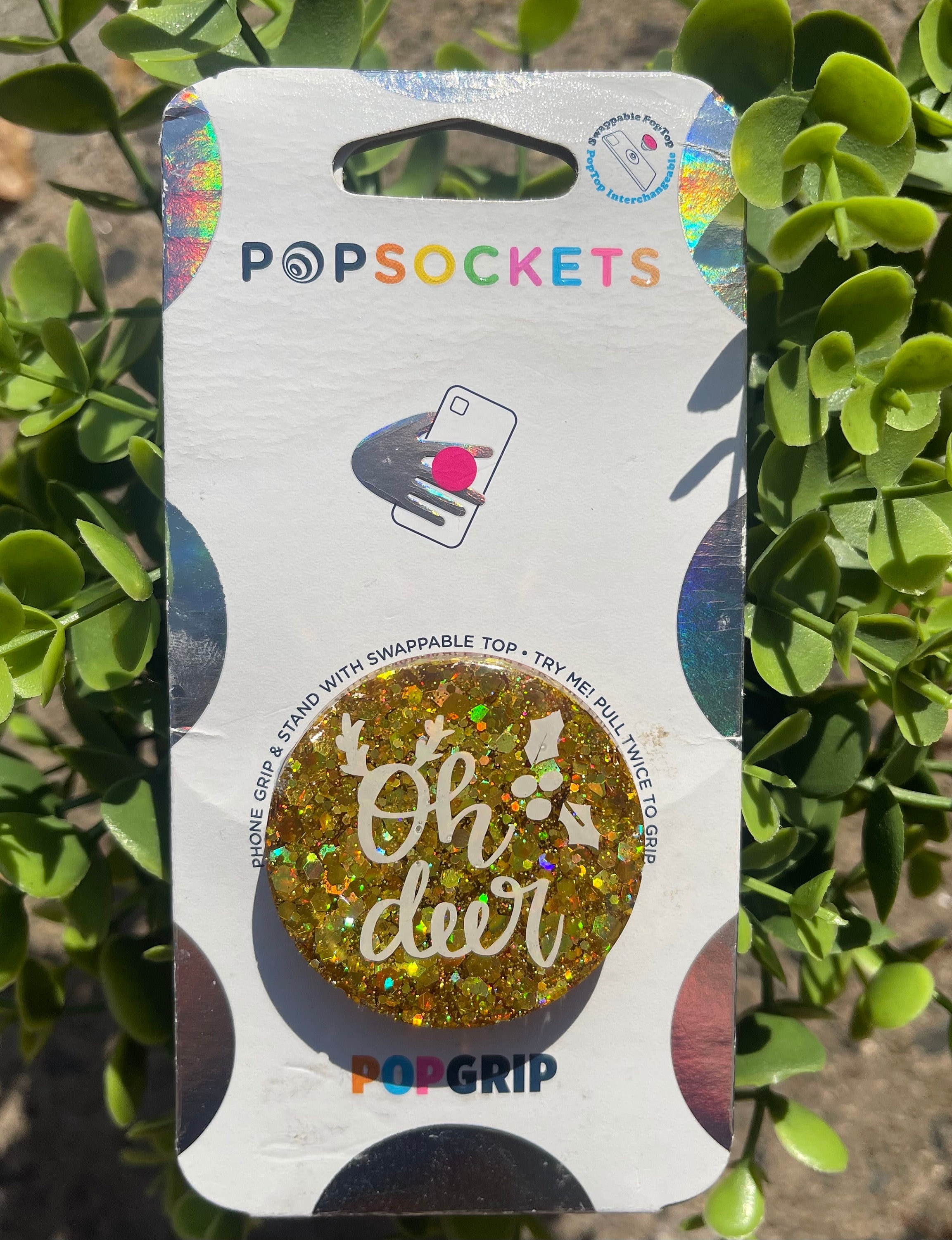 Hirsch Wald Aquarell PopGrip – Klebender Handy-Halter Für Besseren Griff