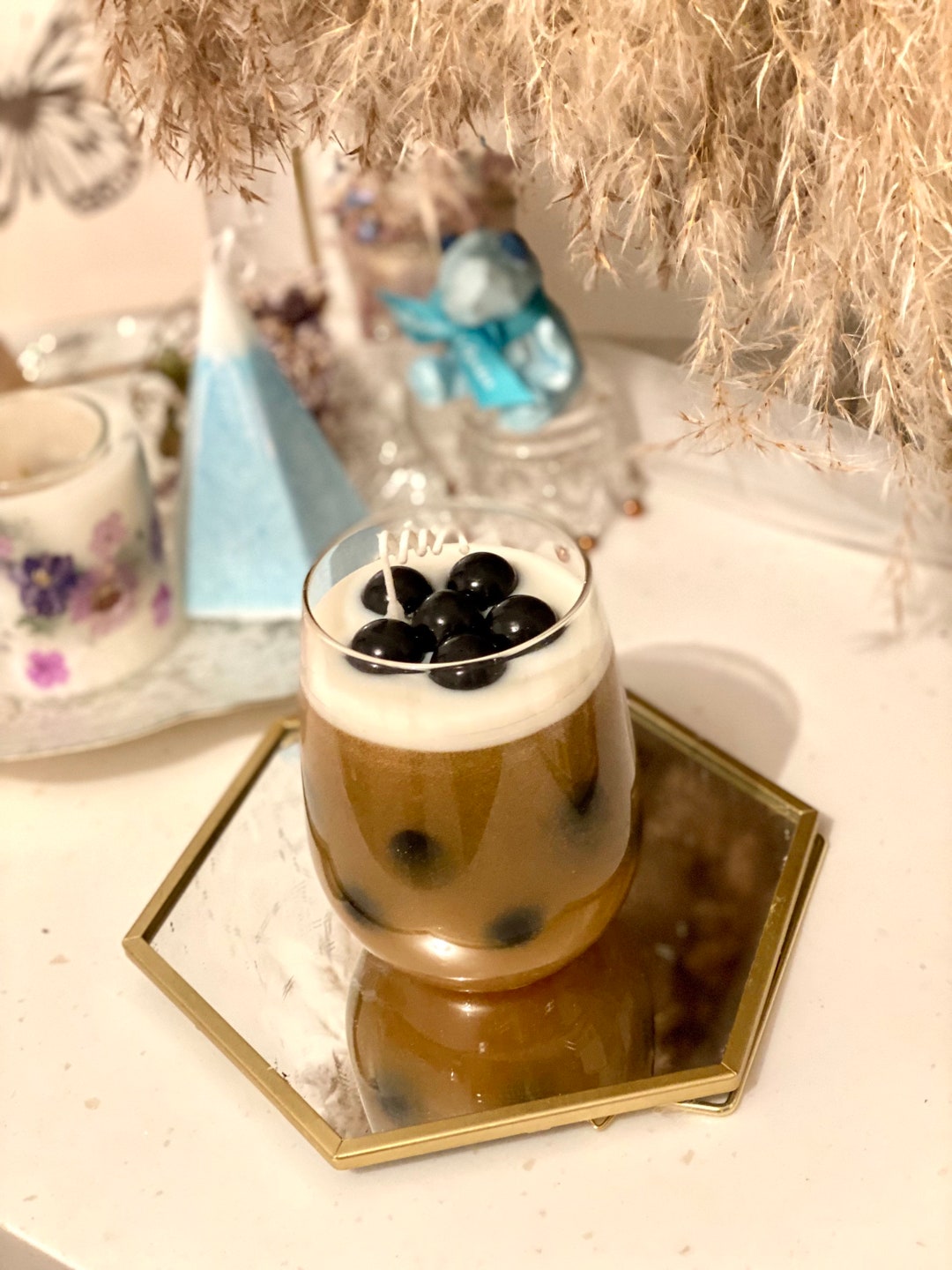 Bubble Tea Scented Candle Etsy