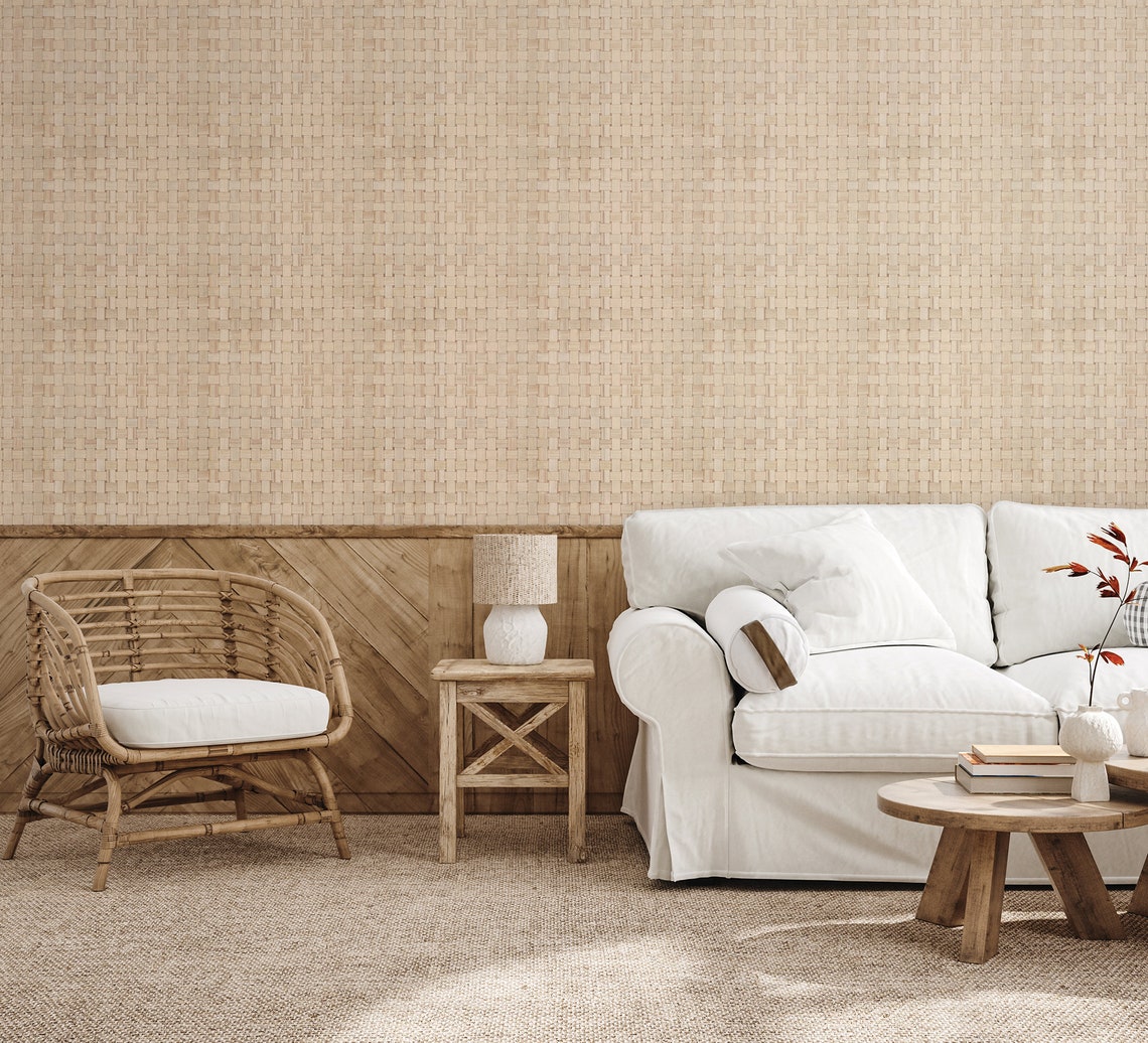 Rattan Peel and Stick Wallpaper Interior Sheet - Etsy Australia