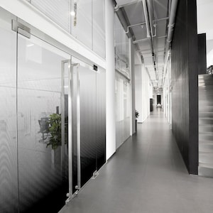 Black Dot Gradation Decorative Privacy Window Film