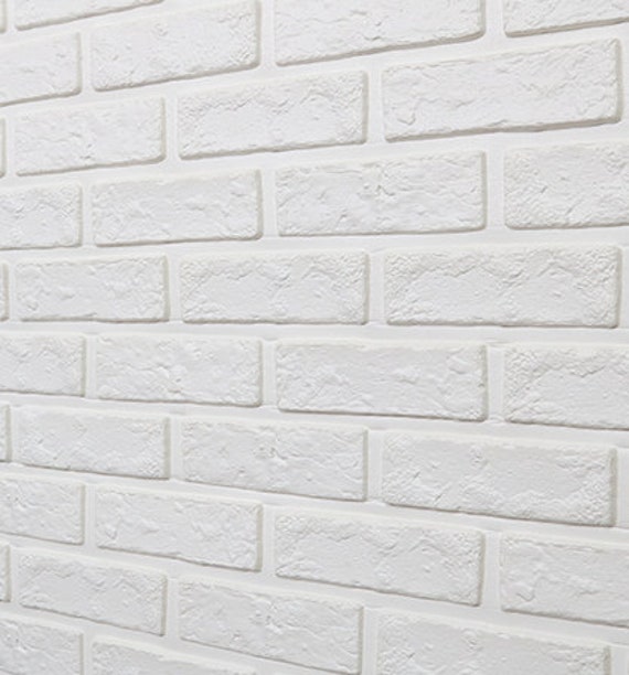 White 3D Peel and Stick Foam Brick Wall Panels Stickers 