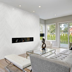 Premium Marble Herringbone Self Adhesive Wallpaper Interior Film