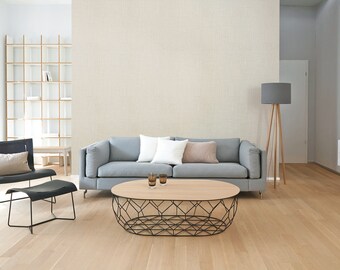 Premium Light Beige Linen Self Adhesive Wallpaper Peel and stick Vinyl