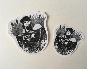 Gothic Mermaid Aufkleber