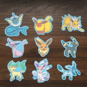 Hand Drawn Eeveelution Stickers