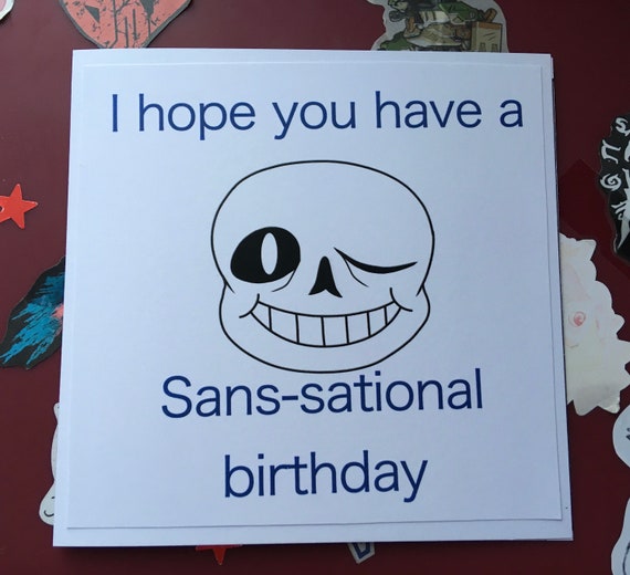 Undertale Themed Birthday Card - Etsy