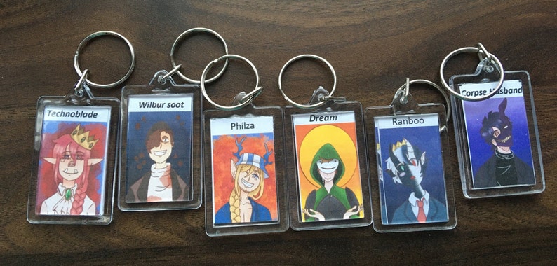 Dream SMP Keyrings - Etsy