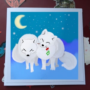 Cartes de Noël Snow Fox
