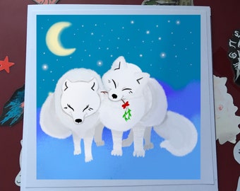 Snow Fox Christmas Cards