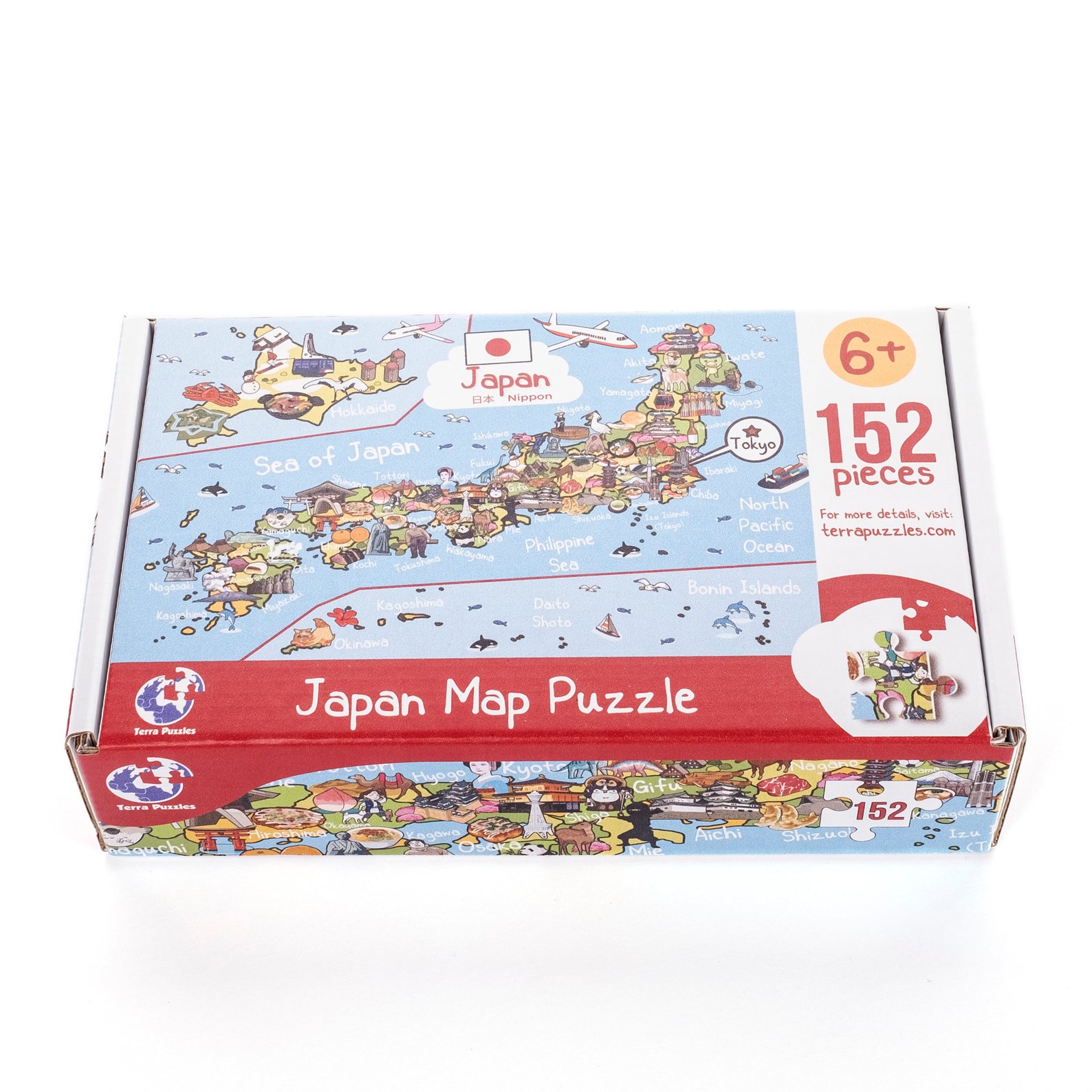Japan Map Jigsaw Puzzle for Children and Adults Asia Etsy