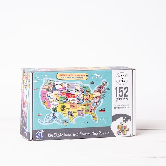 Arkansas Wooden Jigsaw Puzzle - 500 Piece USA State Map Puzzle For Adults | 15x20.5 Inch Educational Geography Puzzle - View #7