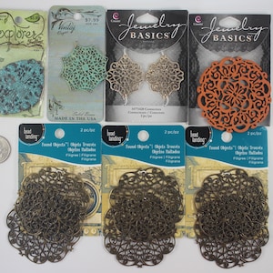 assorted lots of filigree focals - multiple lots in this listing