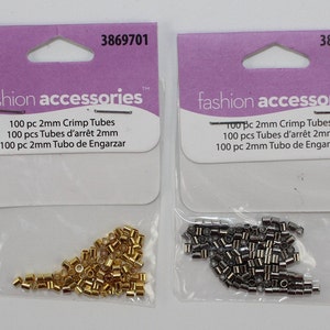 lot of mixed, small crimp tubes
