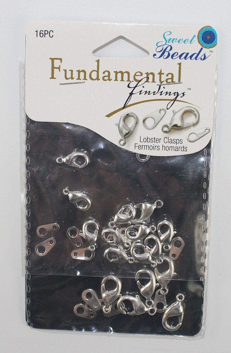 lot of silver-tone lobster clasps