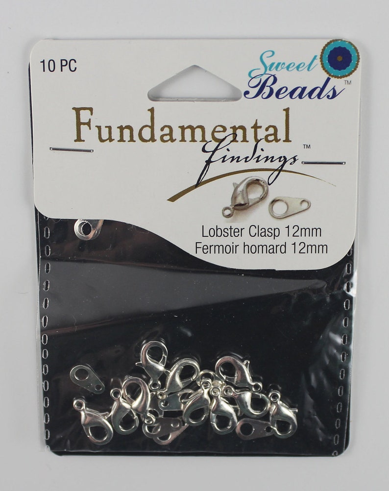 lot of silver-tone lobster clasps