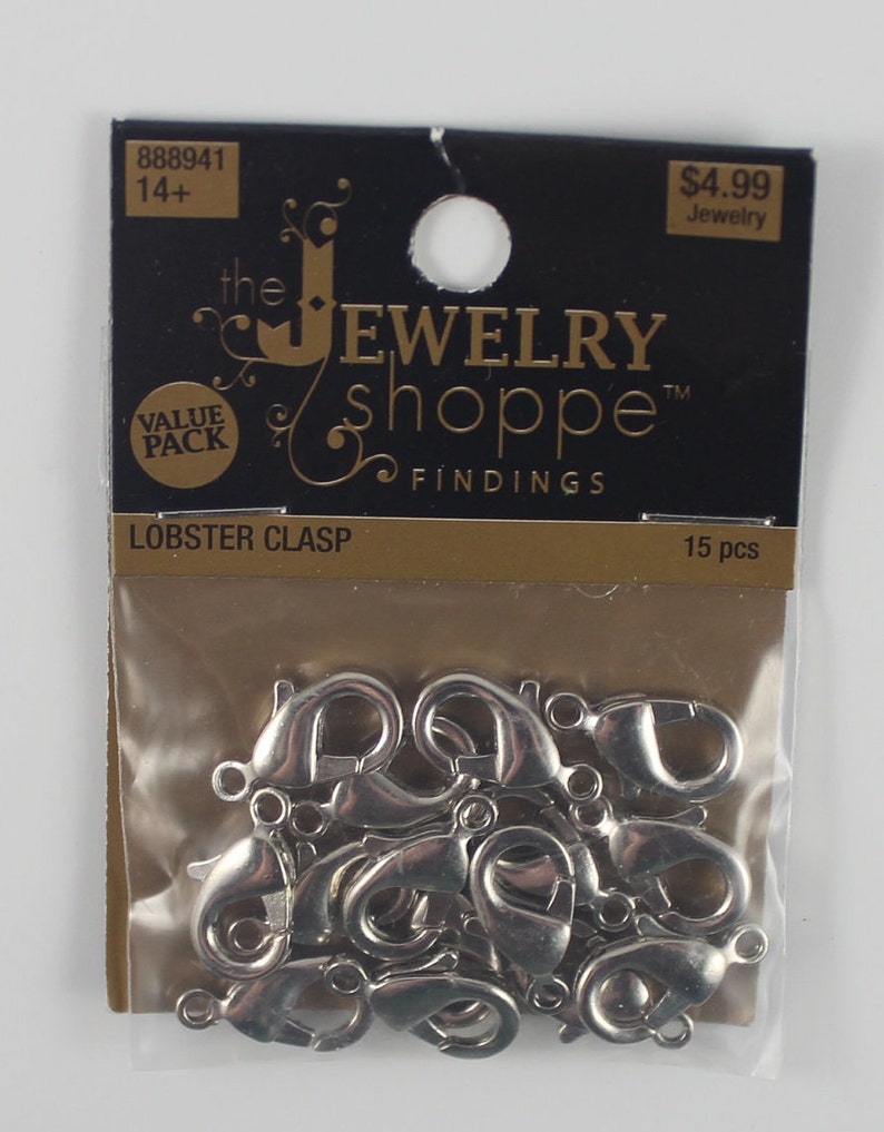 lot of silver-tone lobster clasps