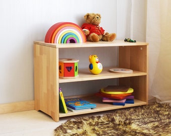 Montessori shelf, open shelf, toy storage shelf, montessori toy shelf