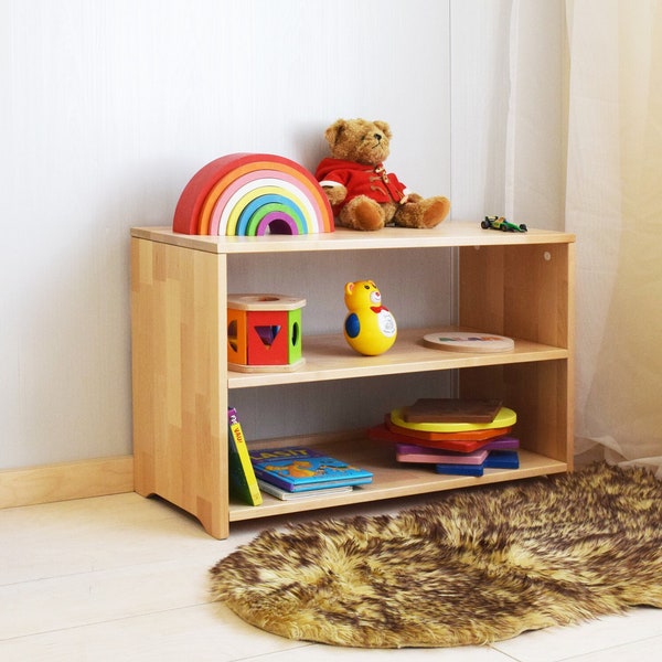 Étagère Montessori, étagère ouverte, étagère de rangement de jouets, étagère à jouets montessori