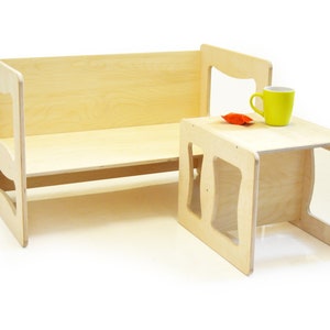 Table/chaise Montessori, table pour enfants, chaise pour enfants, table/chaise multifonctionnelle, meubles Montessori, chaises pour tout-petits, chaise pour tout-petits image 7