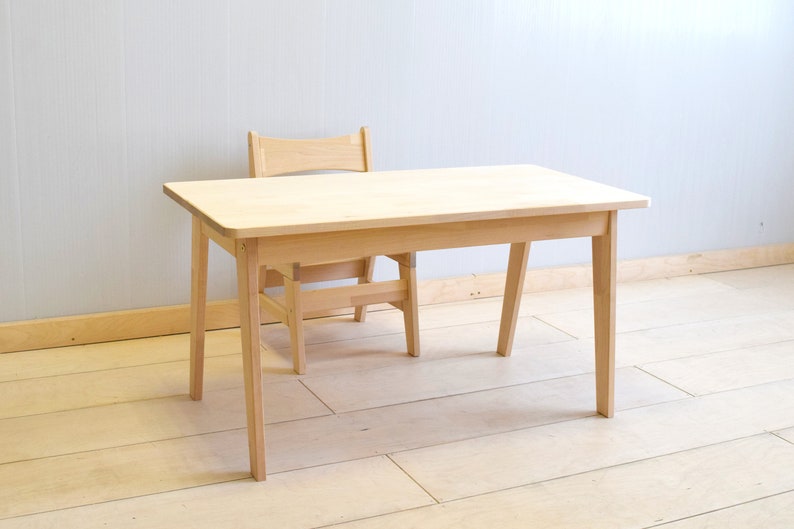 Massivholz Stuhl und Tisch für Kinder, Kleinkinder Bild 8